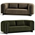Designer Minuit Sofa Modern Style 3D model small image 1