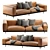 Modern Arflex Naviglio Sofa 3D 3D model small image 1
