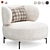 Modern Lounge Armchair Akiko Vividly 3D model small image 2
