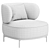 Modern Lounge Armchair Akiko Vividly 3D model small image 5