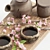 Spring Tea Flowers Decor Set 3D model small image 2