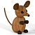 Decorative Mouse Figures Set 3D model small image 3