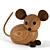 Decorative Mouse Figures Set 3D model small image 4