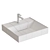 STWORKI Dublin 55cm Washbasin 3D model small image 3