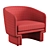 Coastal Comfort Lounge Chair 3D model small image 5