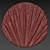 Round Wall Drapery Panel 3D model small image 5