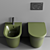  Flut Ceramic WC & Bidet 3D model small image 3