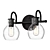 Elegant Two-Light Vanity Fixture 3D model small image 1