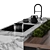 Botanical Kitchen Island Display 3D model small image 4