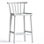 Sleek Sage Bar Stools 3D model small image 3