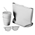 Decor Set: Bag, Sunglasses, Mug 3D model small image 5