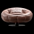 Luxury Leather Swivel Armchair Design 3D model small image 6