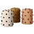 Children's Dot Tufted Pouf Set 3D model small image 2