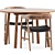 Scandinavian Set: Tesa Chair & Taro Table 3D model small image 3