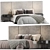 Modern Sorento Bedroom Furnishing 3D model small image 2