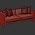 Modern X-Form Turbo Sofa 3D model small image 5