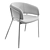 Ergonomic Dark Grey Steel Chair 3D model small image 2
