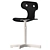 Compact Gray Work Chair: IKEA 3D model small image 4