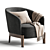 Modern Concorde Armchair Design 3D model small image 1