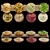 Varied Salad Bar Assortment 3D model small image 1