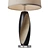 Retro Ceramic, Wood Accented Table Lamp 3D model small image 2