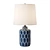 Handpainted Moroccan Blue Table Lamp 3D model small image 1