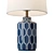 Handpainted Moroccan Blue Table Lamp 3D model small image 2