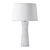 Ivory Drum Table Lamp 3D model small image 3