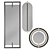Elegant Contemporary Mirror Set 3D model small image 2