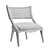 Modern Grey Adela Chair Dreamy 3D model small image 3