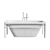 Elegant Duravit XVIU Acrylic Bathtub 3D model small image 3