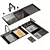 Modern Kitchen Sink Set Bundle 3D model small image 1