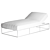 Elegant Outdoor Daybed Comfort 3D model small image 1