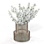 Blooming Plum Branches in H&M Vase 3D model small image 2