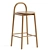 Elegant Bobby Bar Stool 3D model small image 1