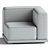 N-S02 Armchair: Karimoku Collection 3D model small image 3