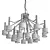 Ella 20 Chandelier, 120cm Diameter 3D model small image 3