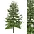 Geometry Pine Tree Sculpture 3D model small image 1