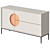 Modern White Orange Sideboard 3D model small image 1