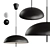 Sleek Nordic Pendant Light 3D model small image 1