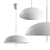 Sleek Nordic Pendant Light 3D model small image 2