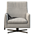 Modern Elegance Hat Armchair 3D model small image 3