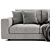 Modern Bonaldo 3-Seater Sofa Set 3D model small image 4