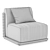 Modern Luxe Trelica Armchair 3D model small image 5