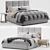 Modern Bed K4 by Delavega 3D model small image 2