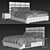 Modern Bed K4 by Delavega 3D model small image 3