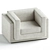 Modern Chic Lille Armchair 3D model small image 1