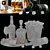 Premium Whiskey Decanter Set No5 3D model small image 7