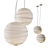 Japanese Style Suspension Lamp 3D model small image 2