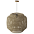 Natural Rattan Ceiling Lamp 3D model small image 2